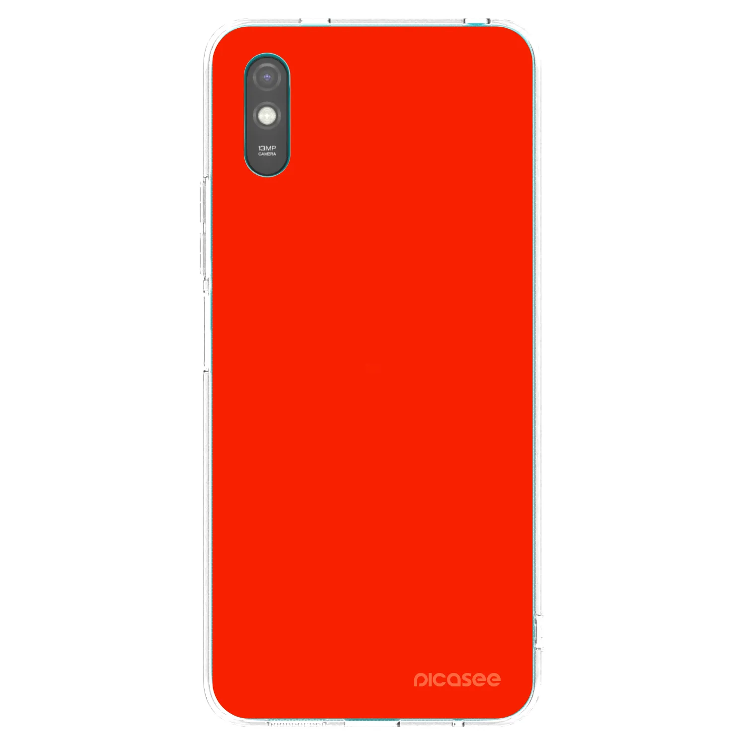 Picasee Xiaomi Redmi 9AT Hülle - Transparentes Silikon - Maranello Red