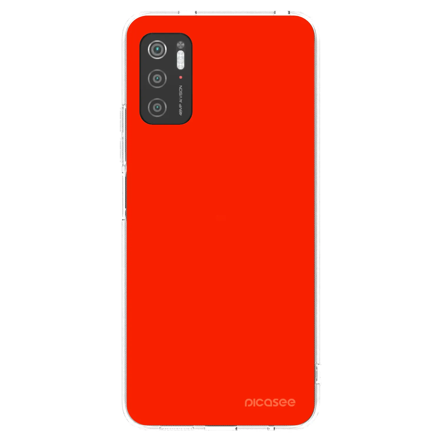 Picasee Xiaomi Poco M3 Pro 5G Hülle - Transparentes Silikon - Maranello Red
