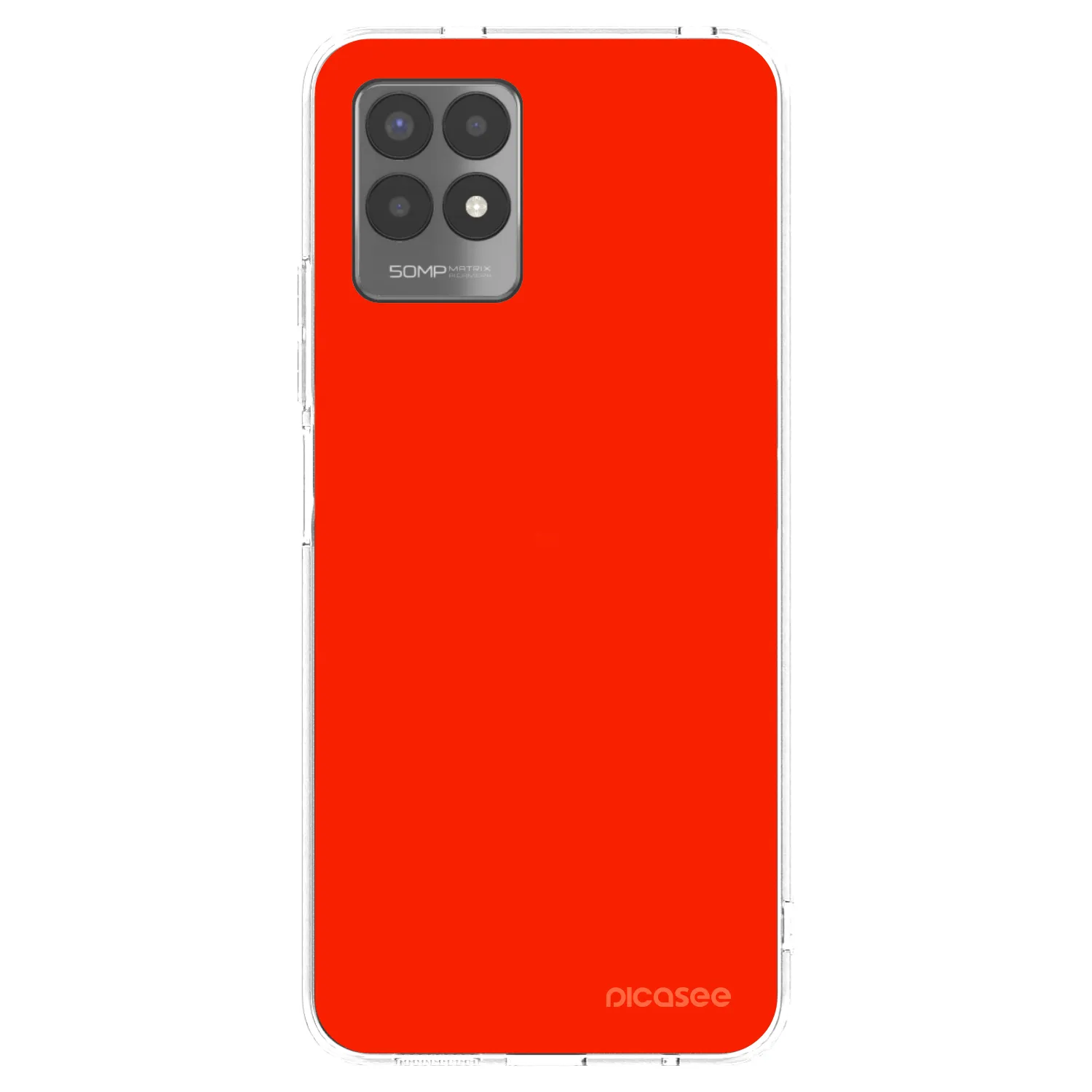 Picasee Realme 8i Hülle - Transparentes Silikon - Maranello Red