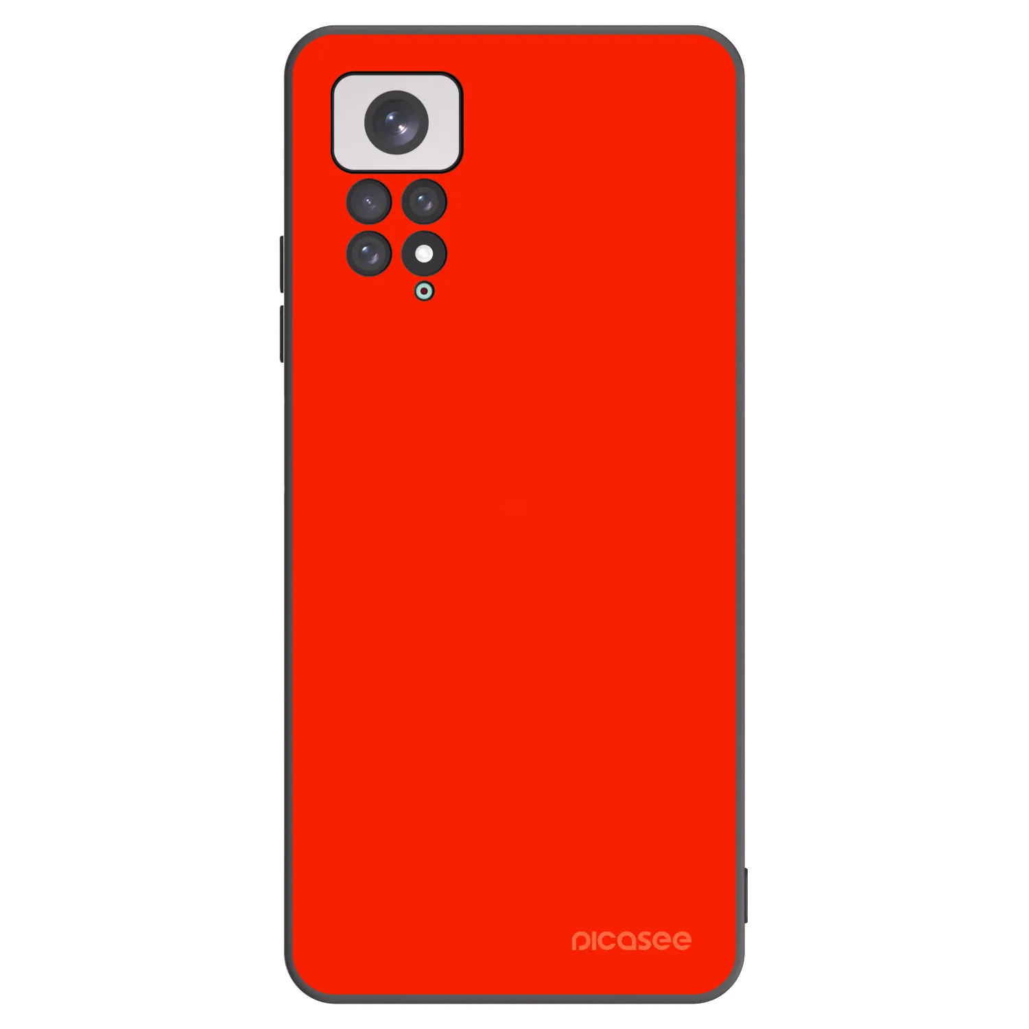 Picasee Xiaomi Redmi Note 11 Hülle - Schwarzes Silikon - Maranello Red