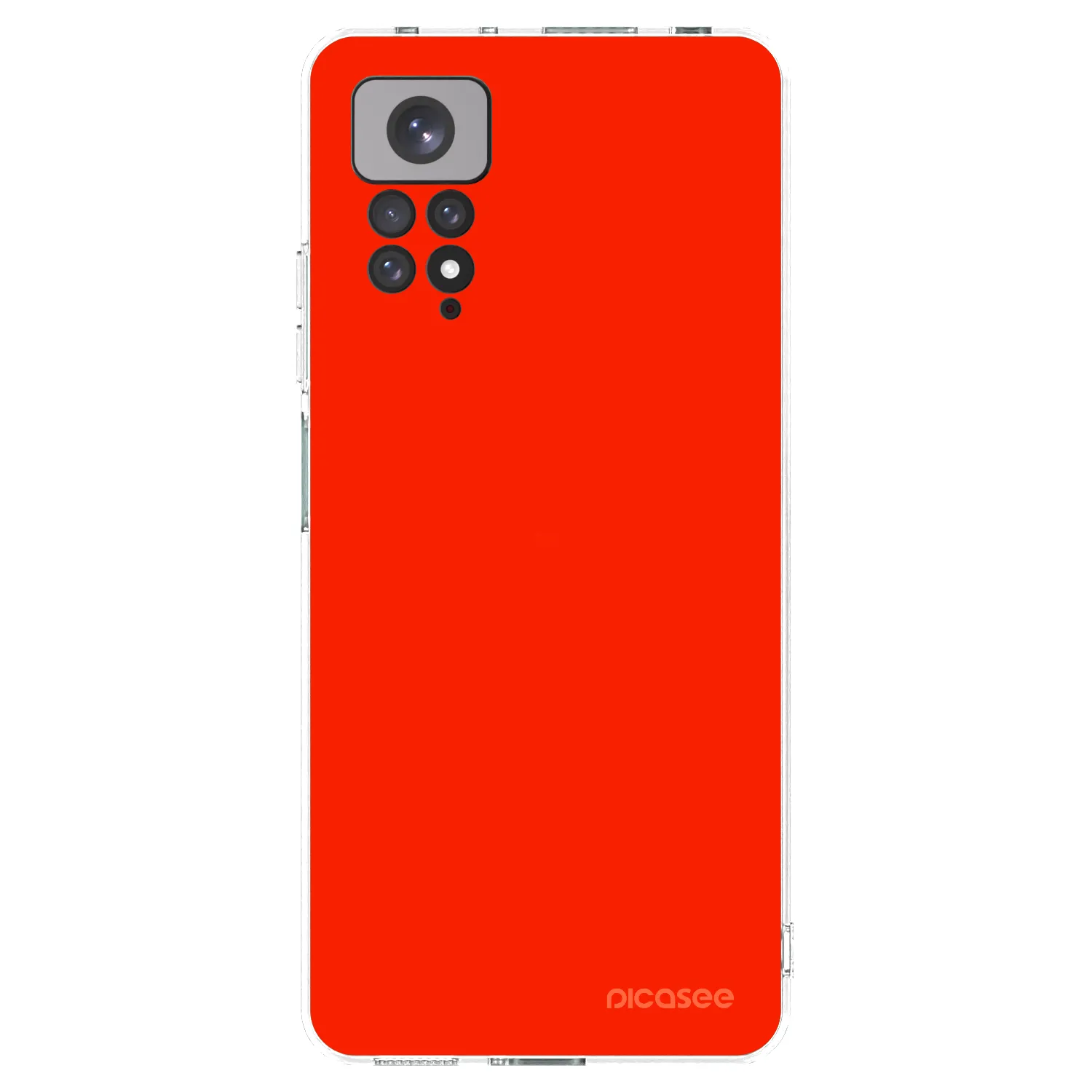 Picasee Xiaomi Redmi Note 11S 4G Hülle - Transparentes Silikon - Maranello Red