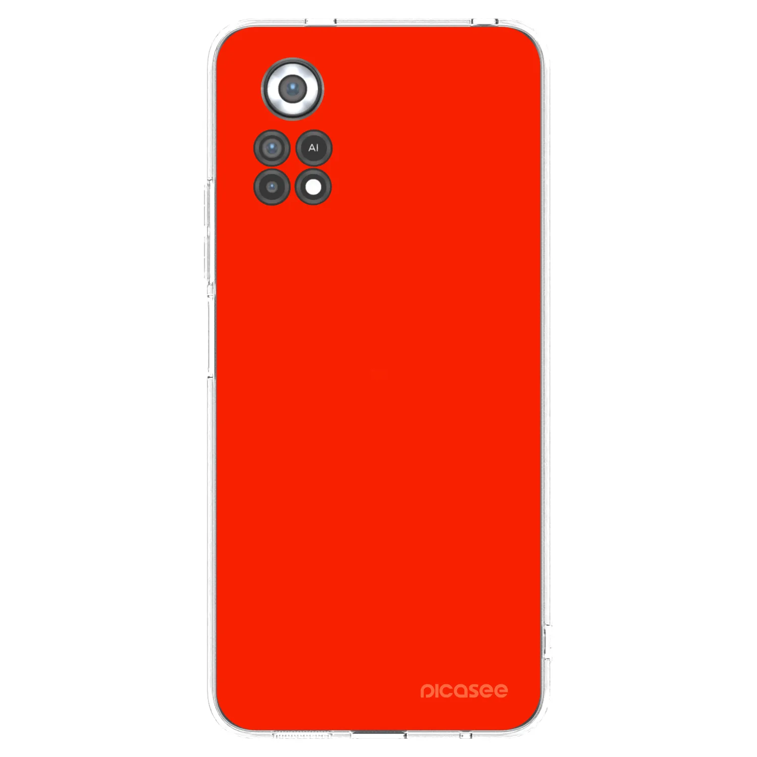 Picasee Xiaomi Poco X4 Pro 5G Hülle - Transparentes Silikon - Maranello Red