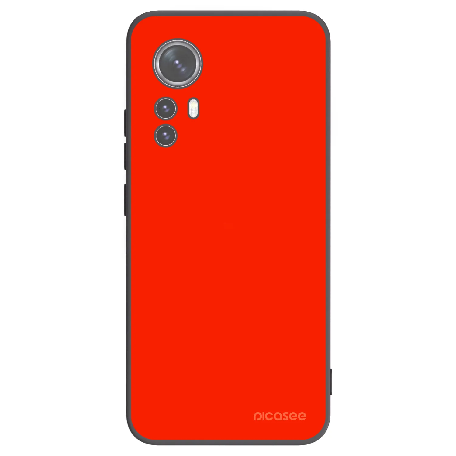 Picasee Xiaomi 12 Hülle - Schwarzes Silikon - Maranello Red