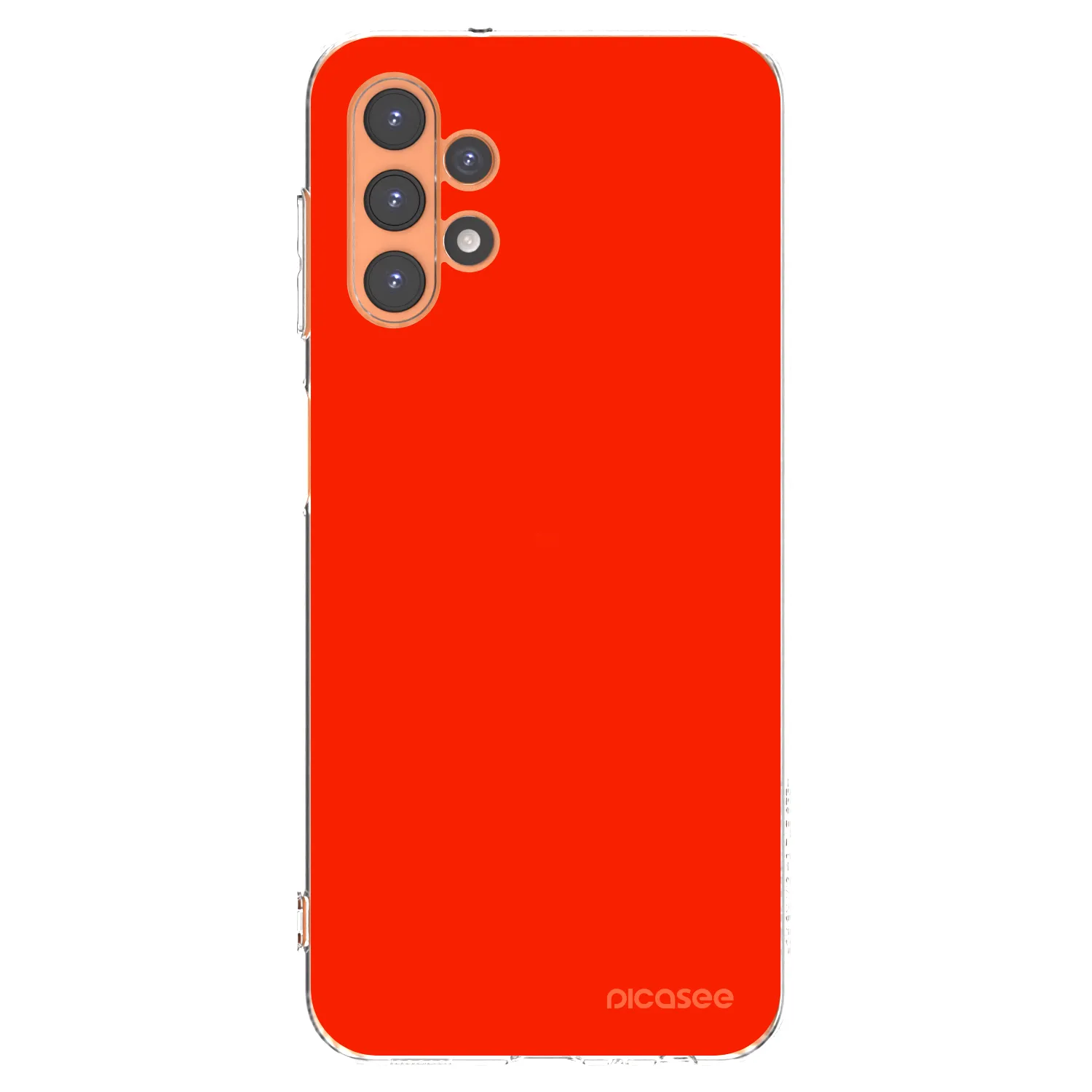 Picasee Samsung Galaxy A13 4G A135 Hülle - Transparentes Silikon - Maranello Red