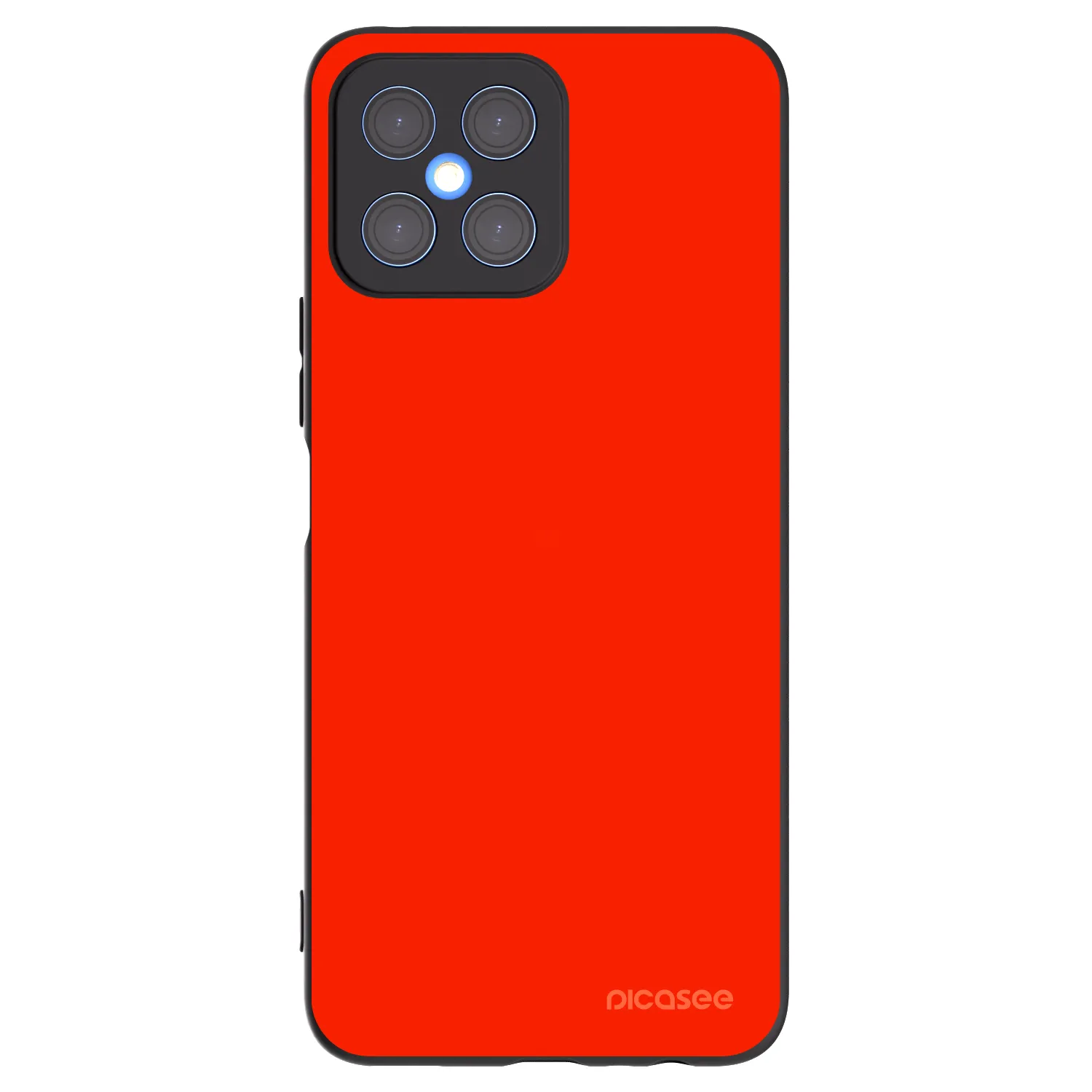 Picasee Honor X8 4G Hülle - Schwarzes Silikon - Maranello Red