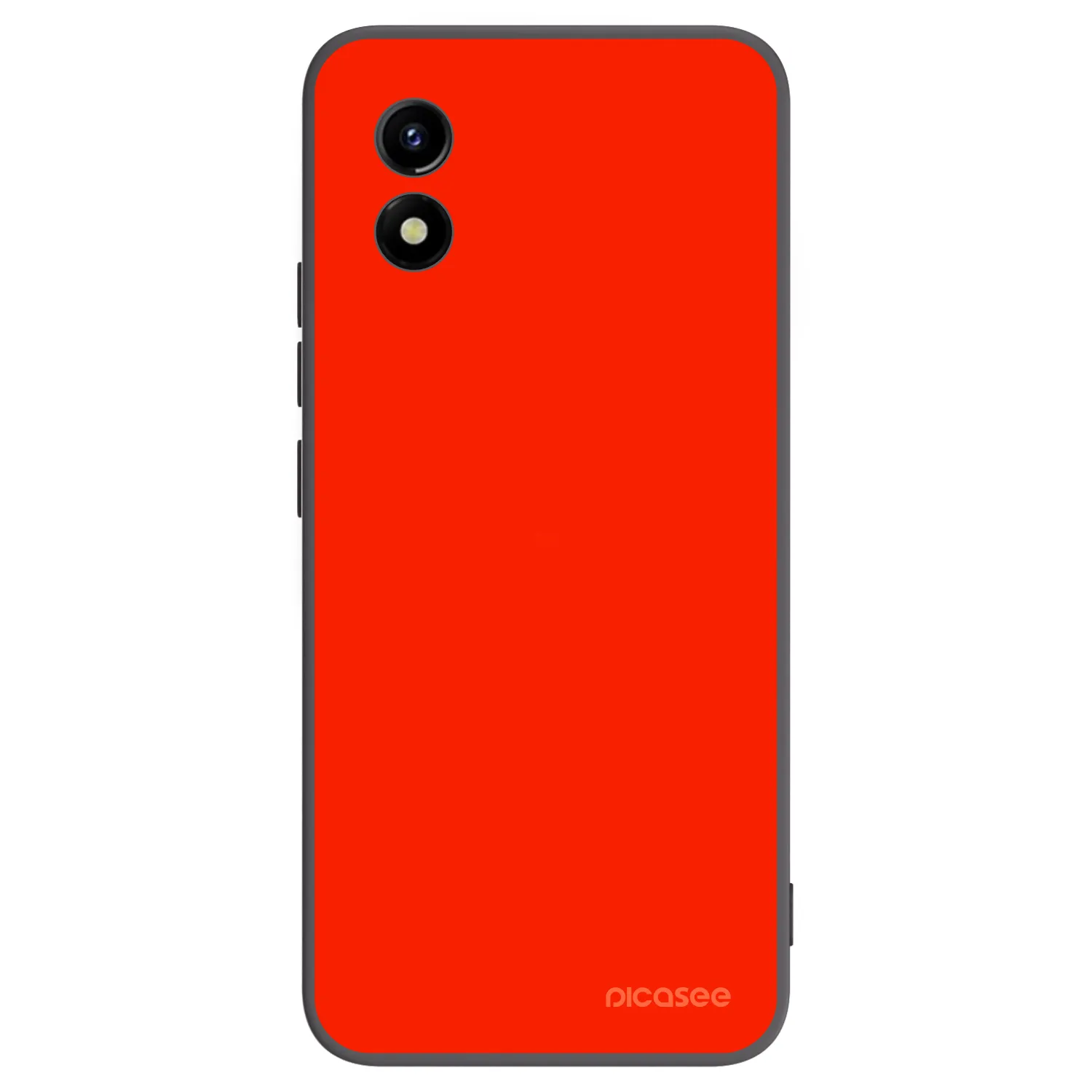 Picasee Vivo Y01 Hülle - Schwarzes Silikon - Maranello Red