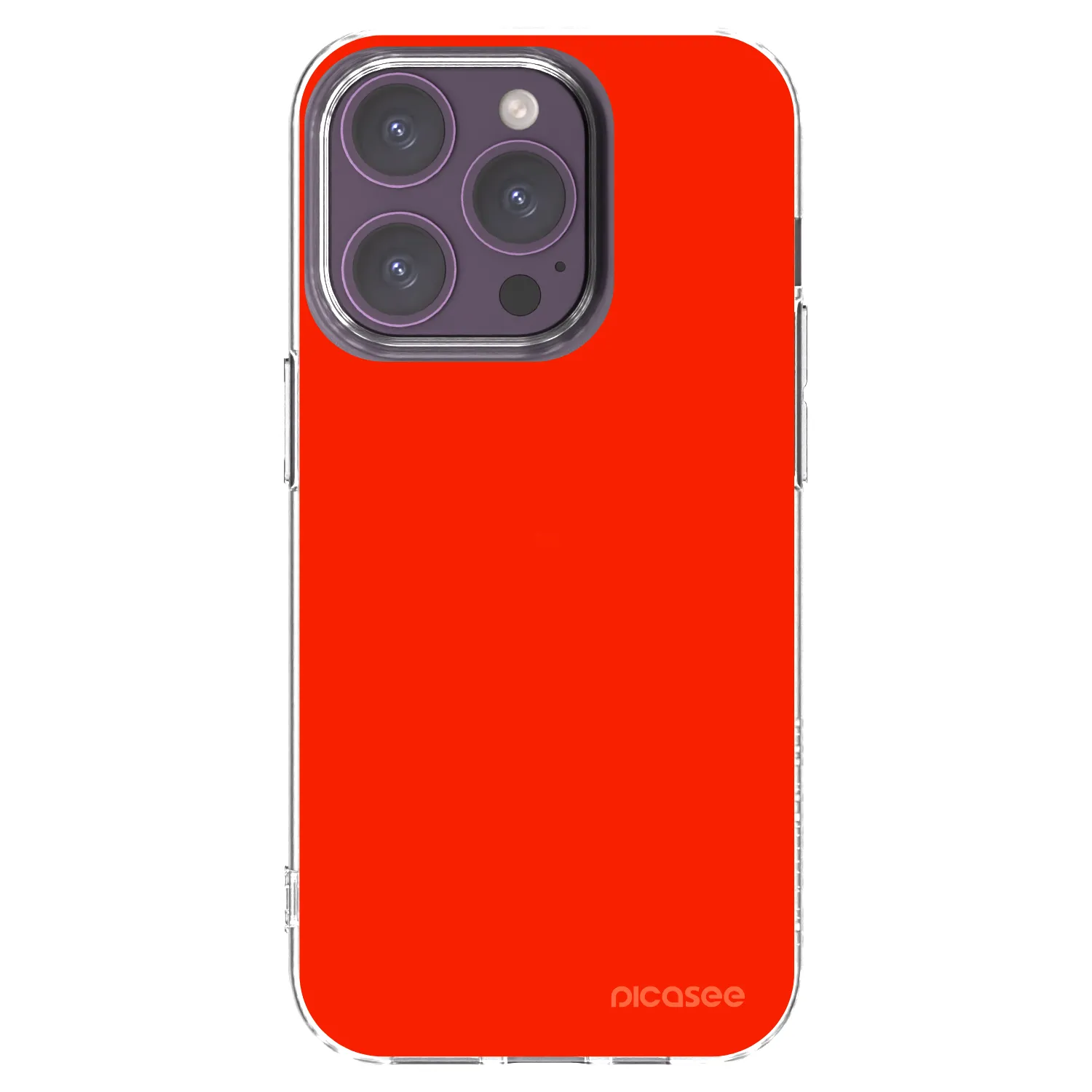 Picasee Apple iPhone 14 Pro Hülle - Transparentes Silikon - Maranello Red