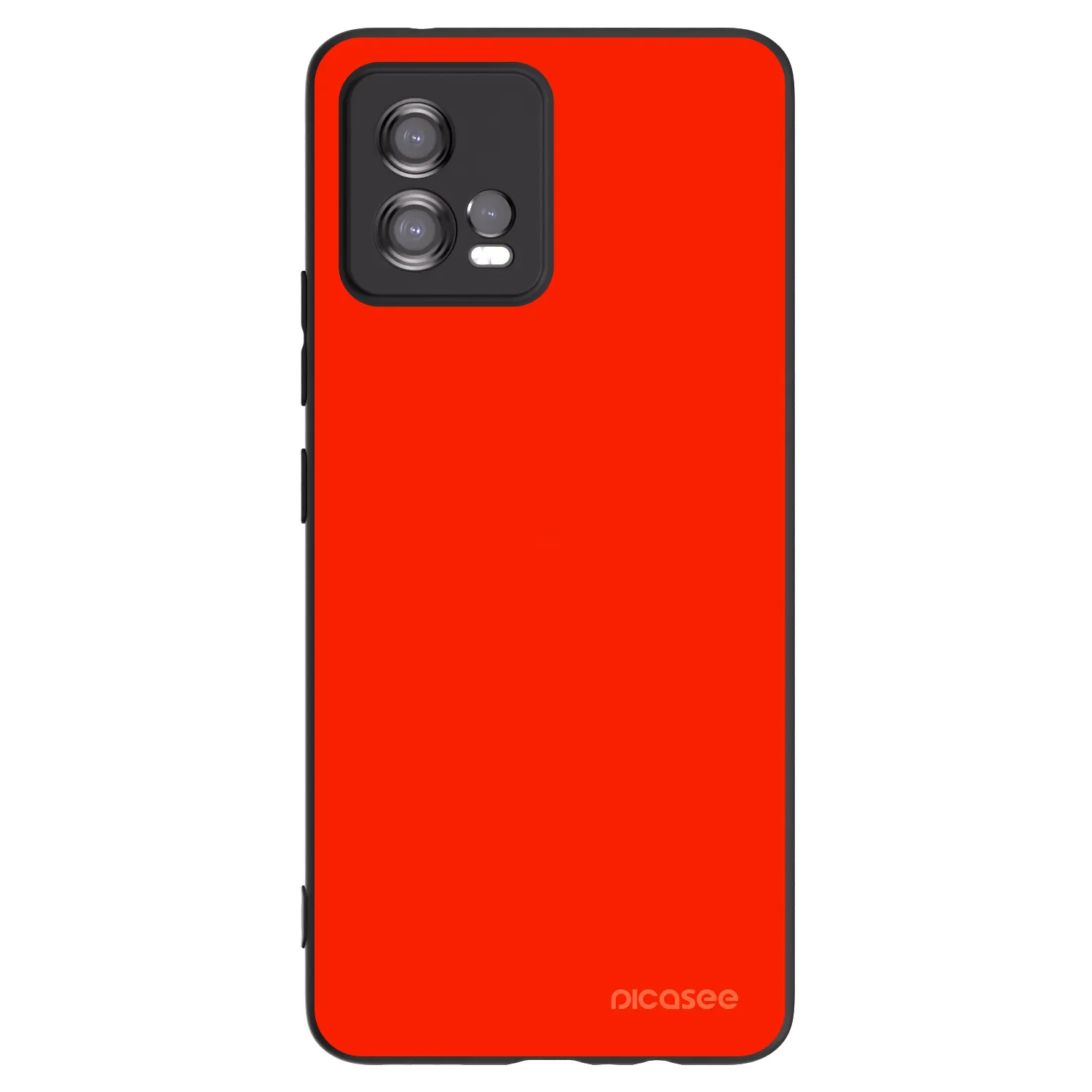 Picasee Motorola Moto G72 Hülle - Schwarzes Silikon - Maranello Red