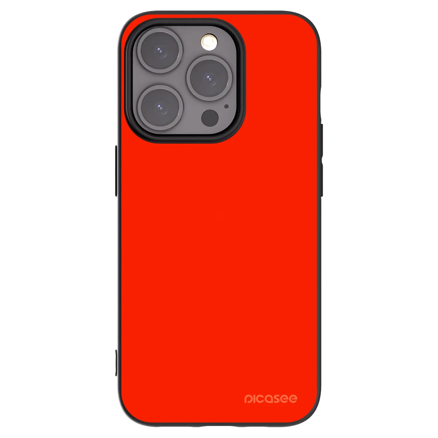 Picasee Apple iPhone 15 Pro Hülle - Schwarzes Silikon - Maranello Red