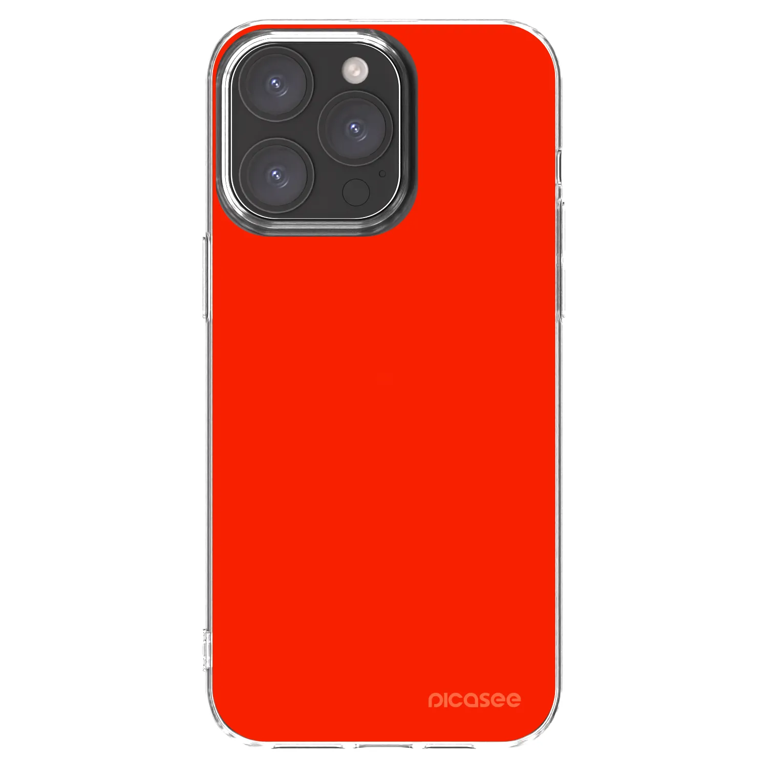 Picasee Apple iPhone 15 Pro Max Hülle - Transparentes Silikon - Maranello Red