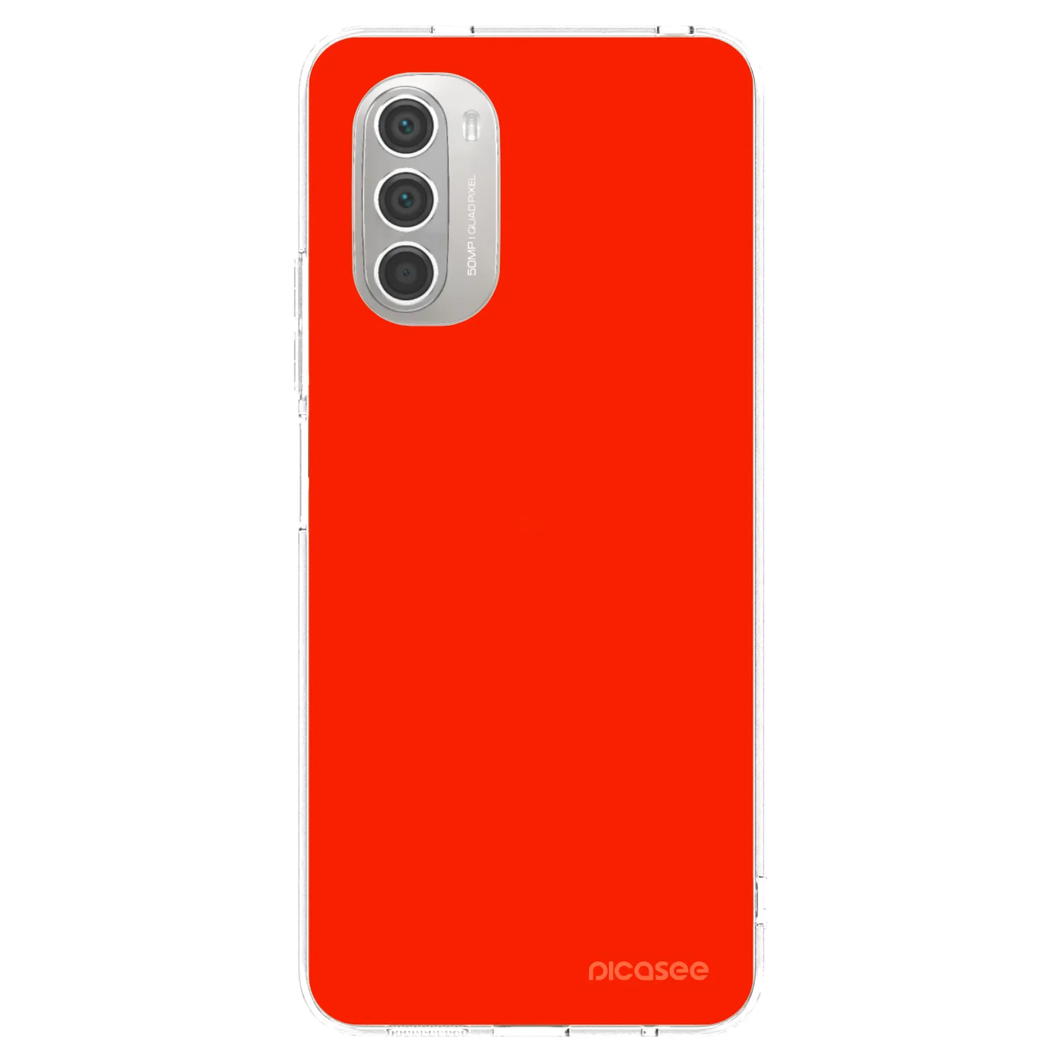 Picasee Motorola Moto G51 Hülle - Transparentes Silikon - Maranello Red