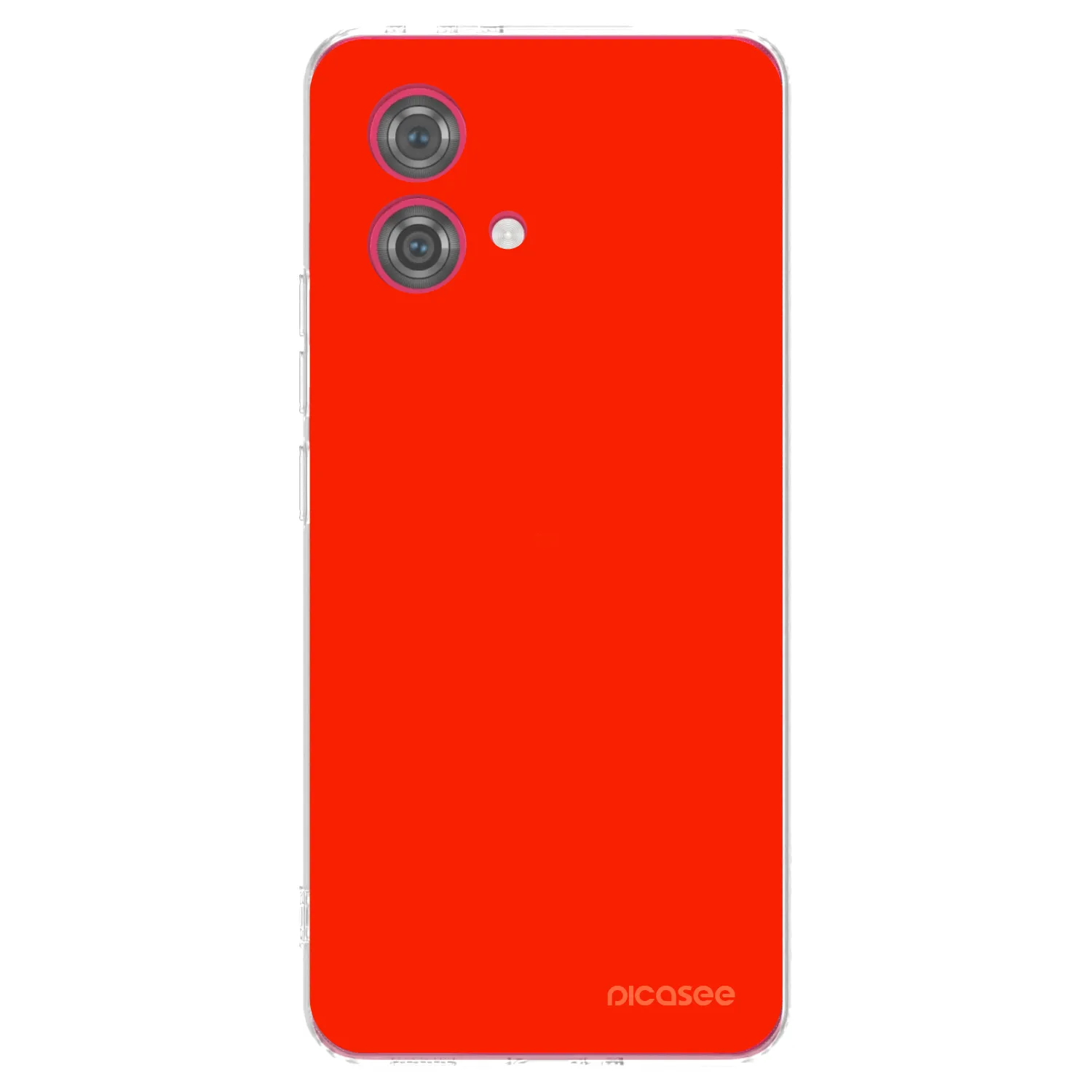 Picasee Motorola Moto G84 5G Hülle - Transparentes Silikon - Maranello Red
