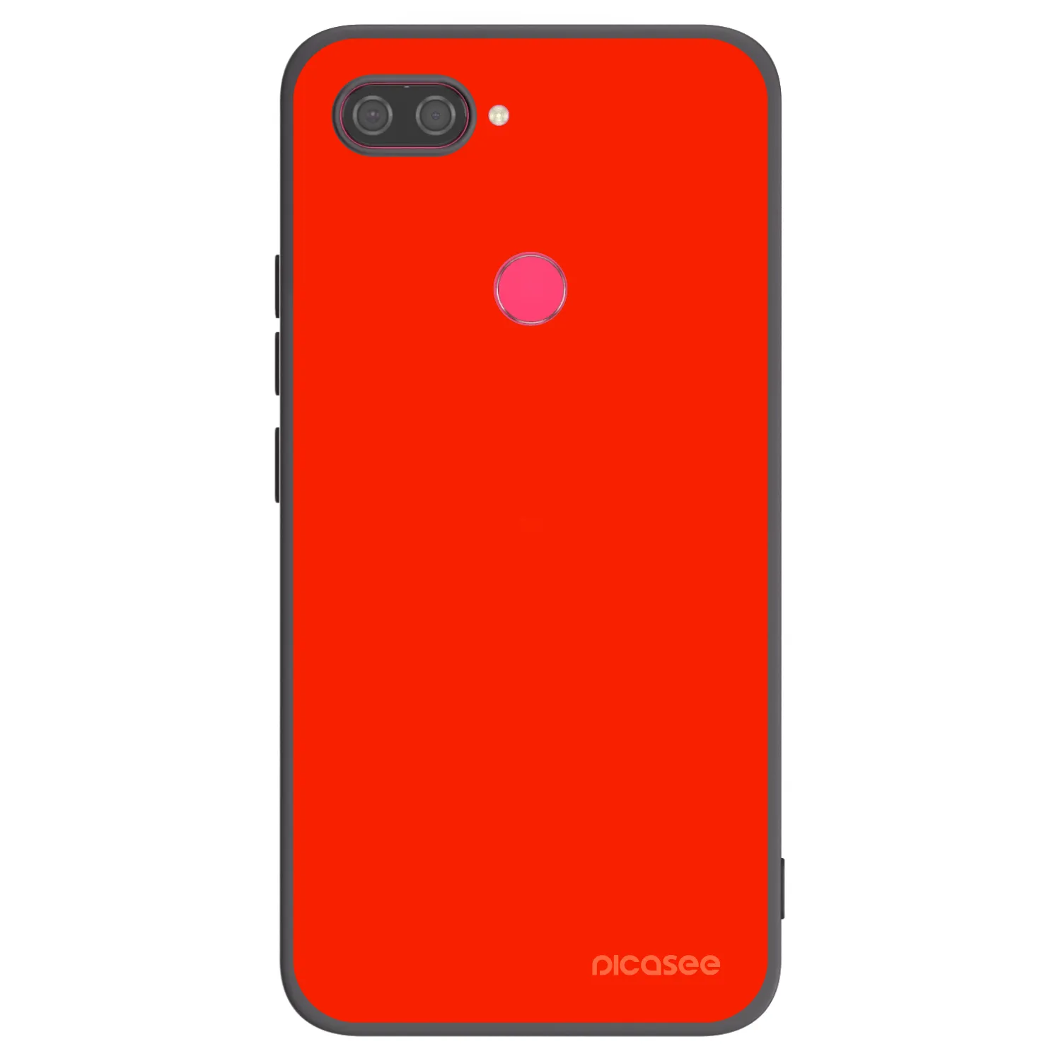 Picasee Xiaomi Mi 8 Lite Hülle - Schwarzes Silikon - Maranello Red