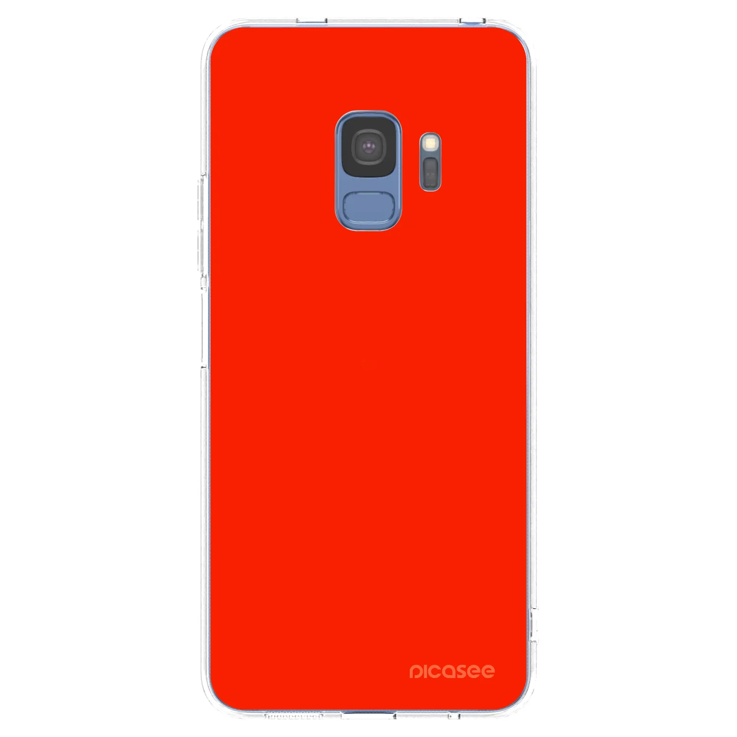 Picasee Samsung Galaxy S9 G960F Hülle - Transparentes Silikon - Maranello Red