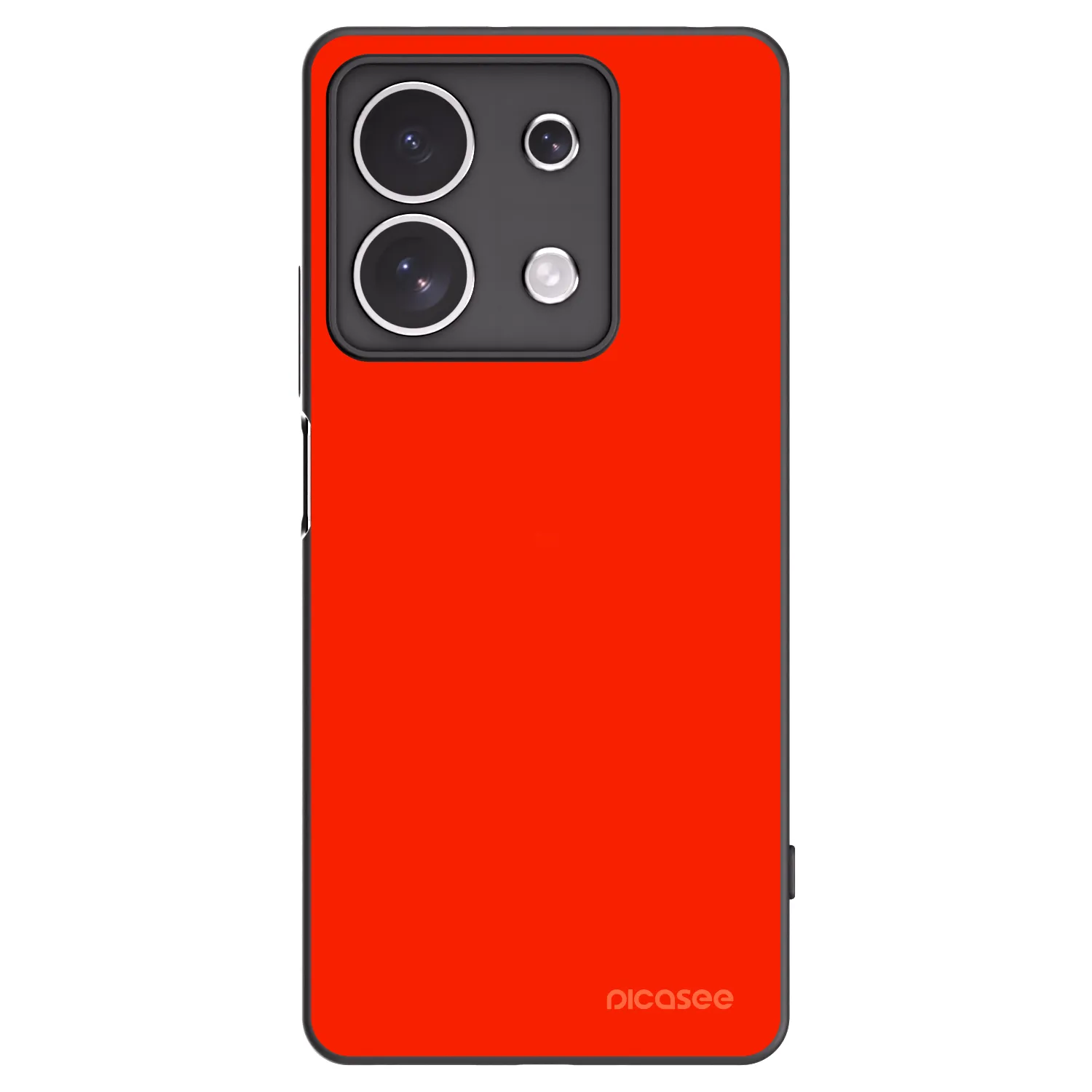 Picasee Xiaomi Redmi Note 13 4G Hülle - Schwarzes Silikon - Maranello Red