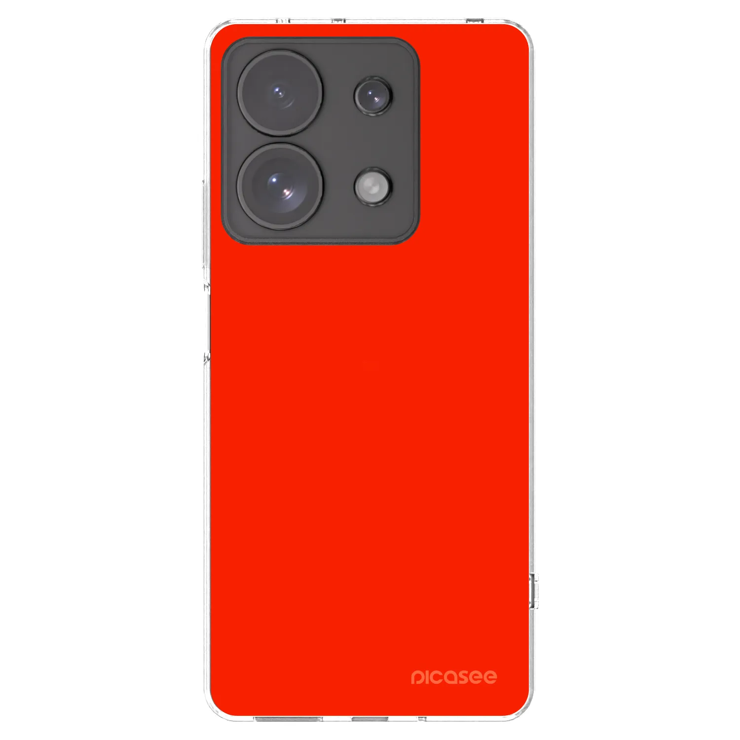 Picasee Xiaomi Redmi Note 13 Pro 4G Hülle - Transparentes Silikon - Maranello Red