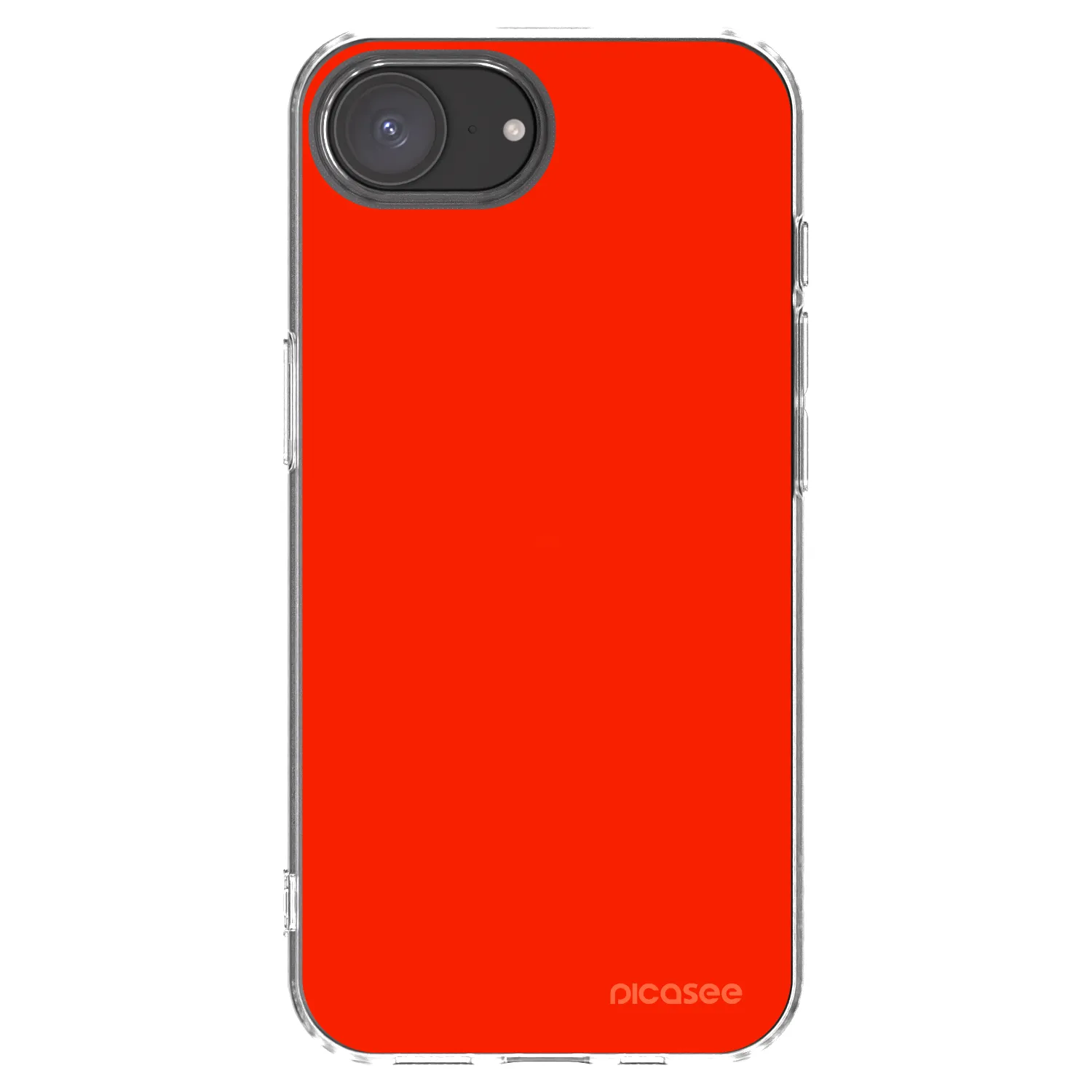 Picasee Apple iPhone 16e Hülle - Transparentes Silikon - Maranello Red
