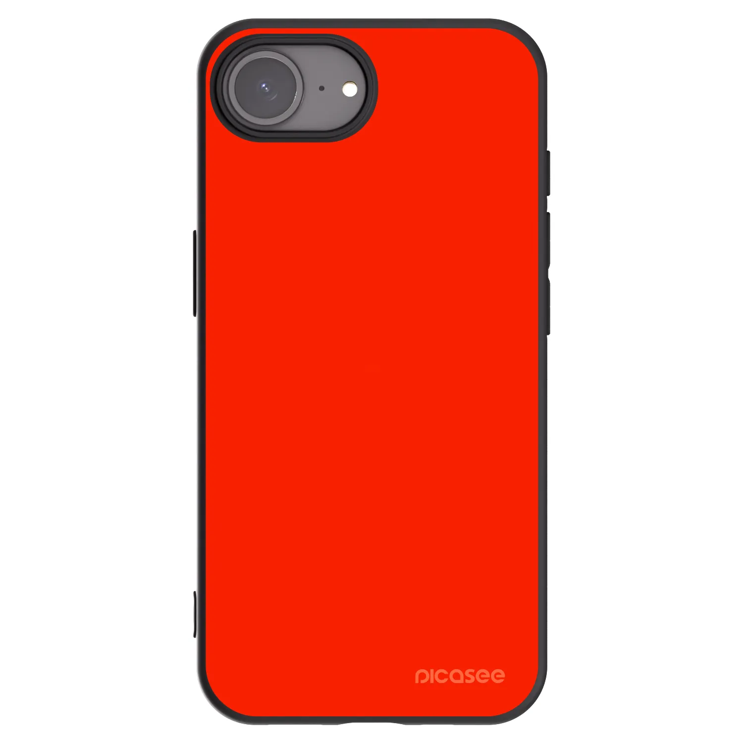 Picasee Apple iPhone 16e Hülle - Schwarzes Silikon - Maranello Red