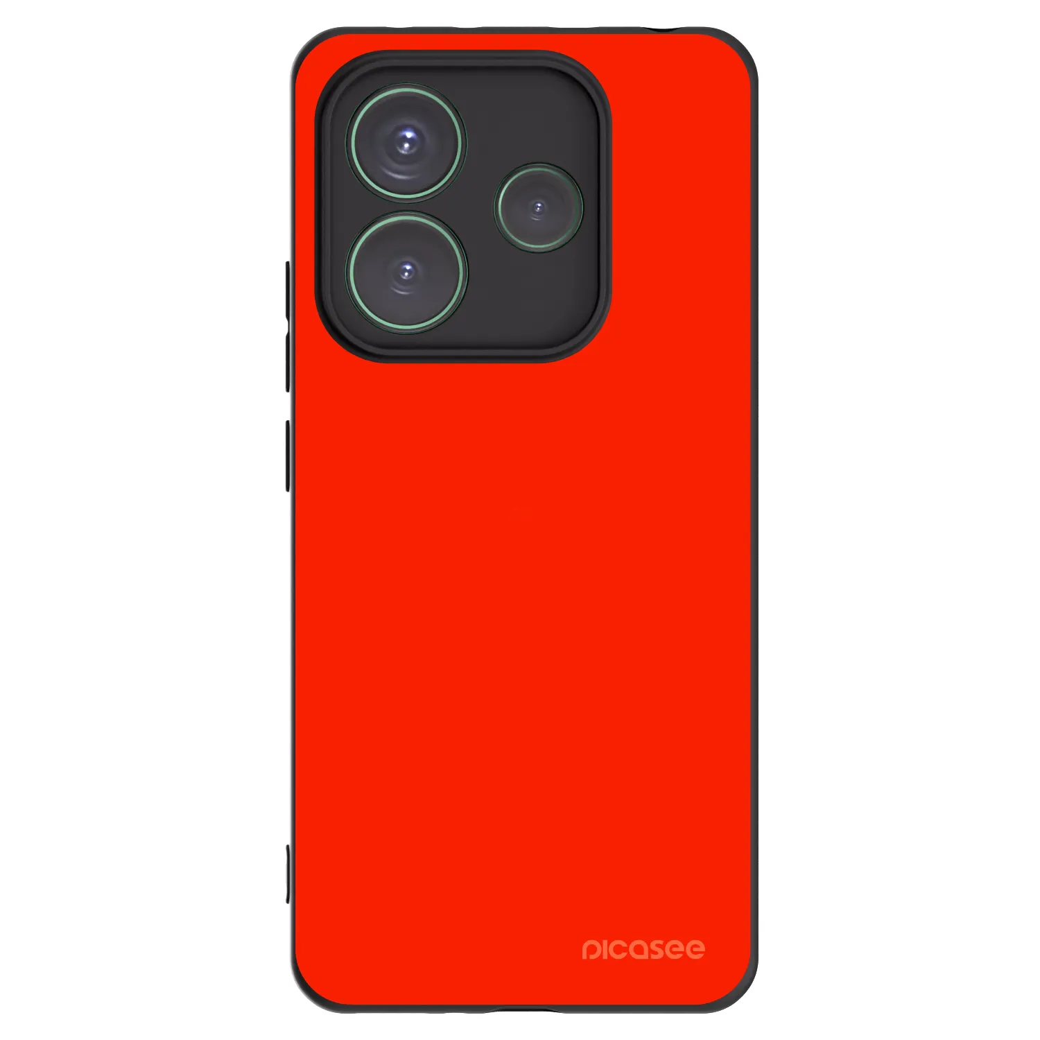 Picasee Xiaomi Redmi Note 14 5G Hülle - Schwarzes Silikon - Maranello Red