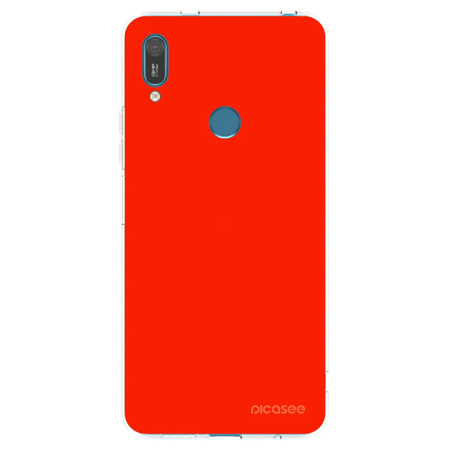 Picasee Huawei Y7 2019 Hülle - Transparentes Silikon - Maranello Red