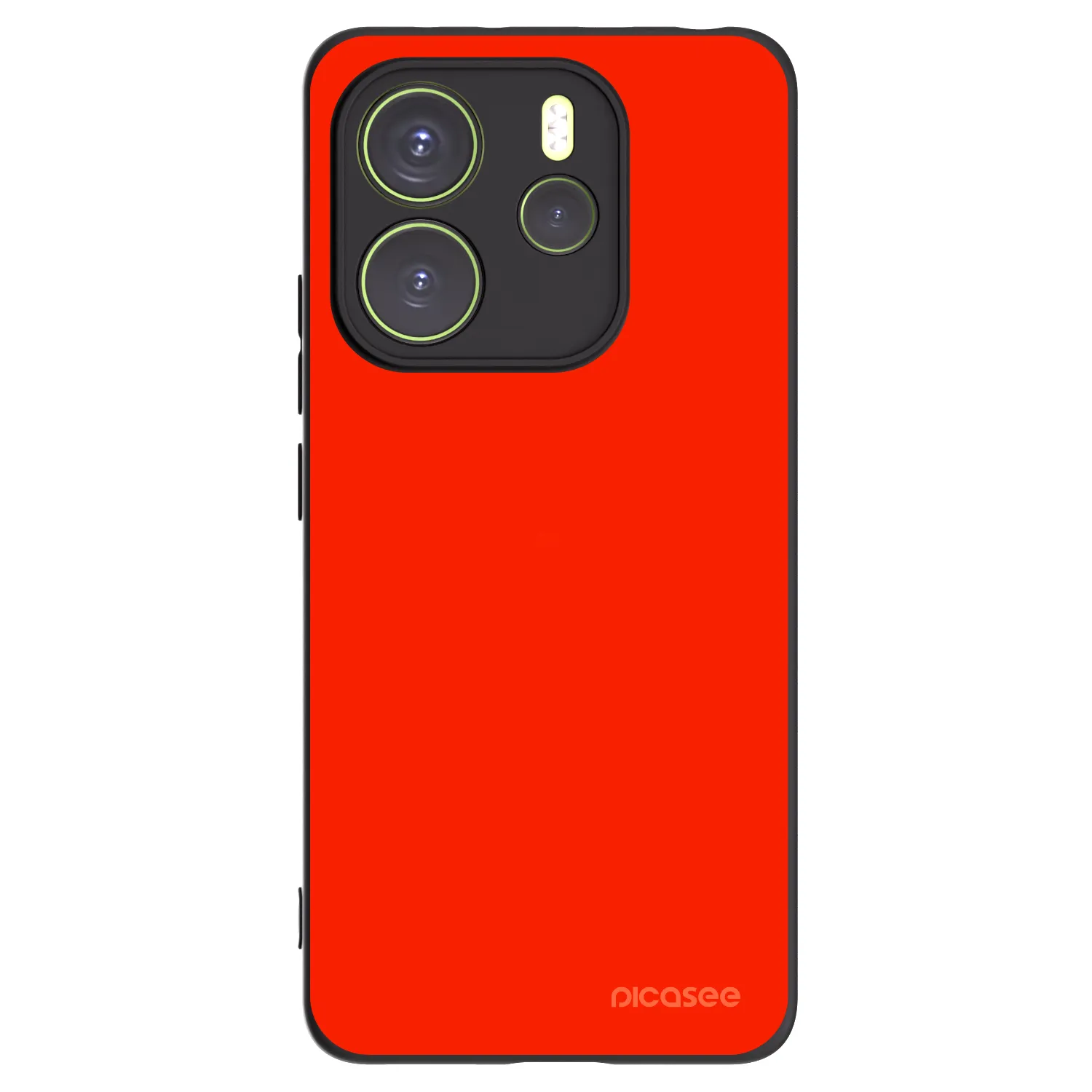 Picasee Xiaomi Redmi Note 14 4G Hülle - Schwarzes Silikon - Maranello Red