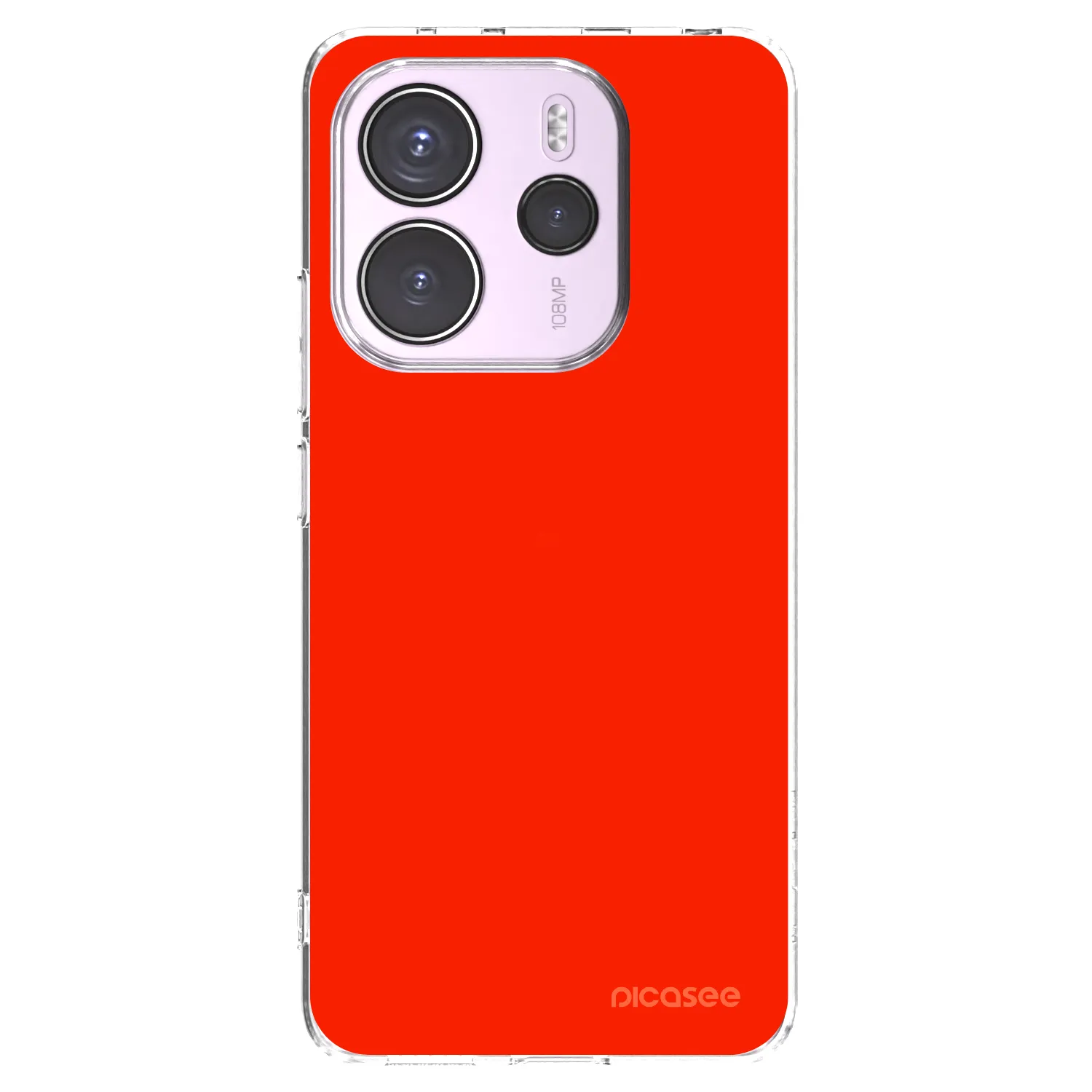Picasee Xiaomi Redmi Note 14 4G Hülle - Transparentes Silikon - Maranello Red