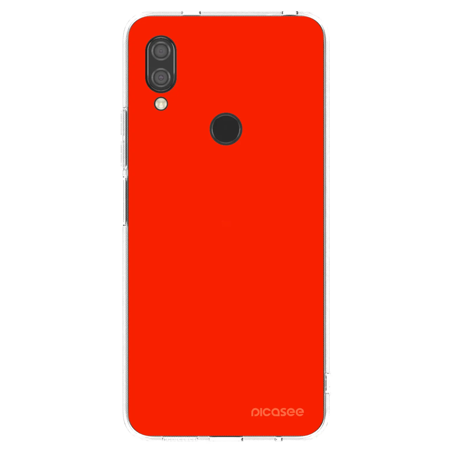 Picasee Xiaomi Redmi 7 Hülle - Transparentes Silikon - Maranello Red