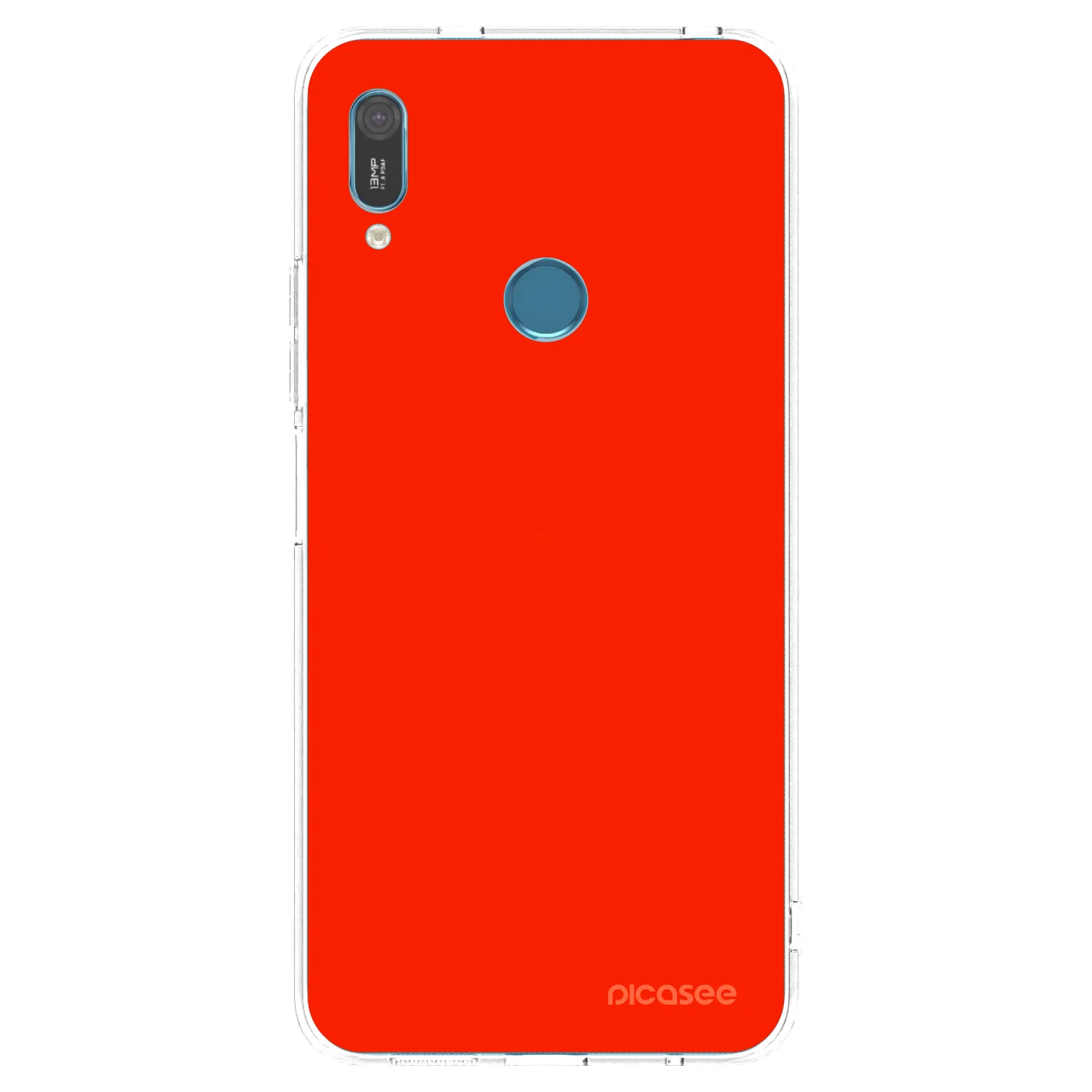 Picasee Huawei Y6 2019 Hülle - Transparentes Silikon - Maranello Red