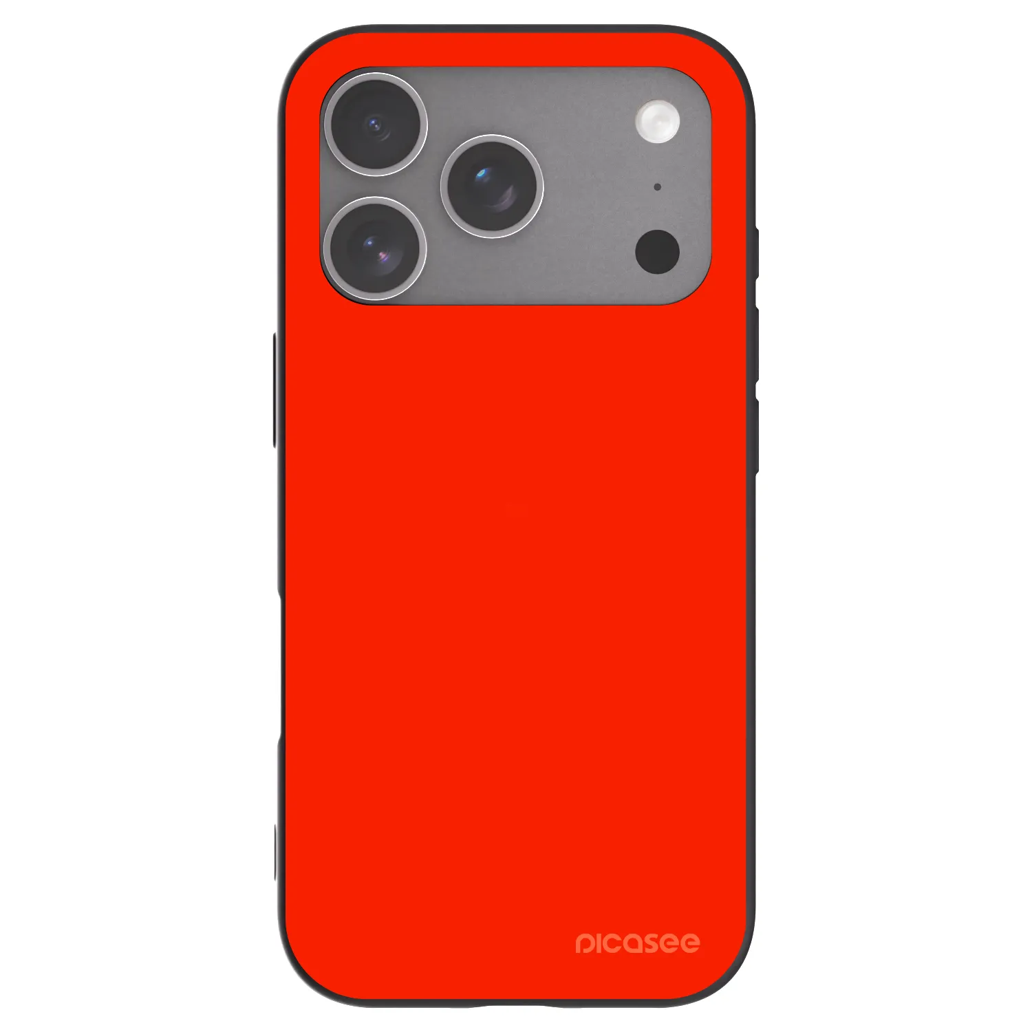 Picasee Apple iPhone 18 Pro Hülle - Schwarzes Silikon - Maranello Red