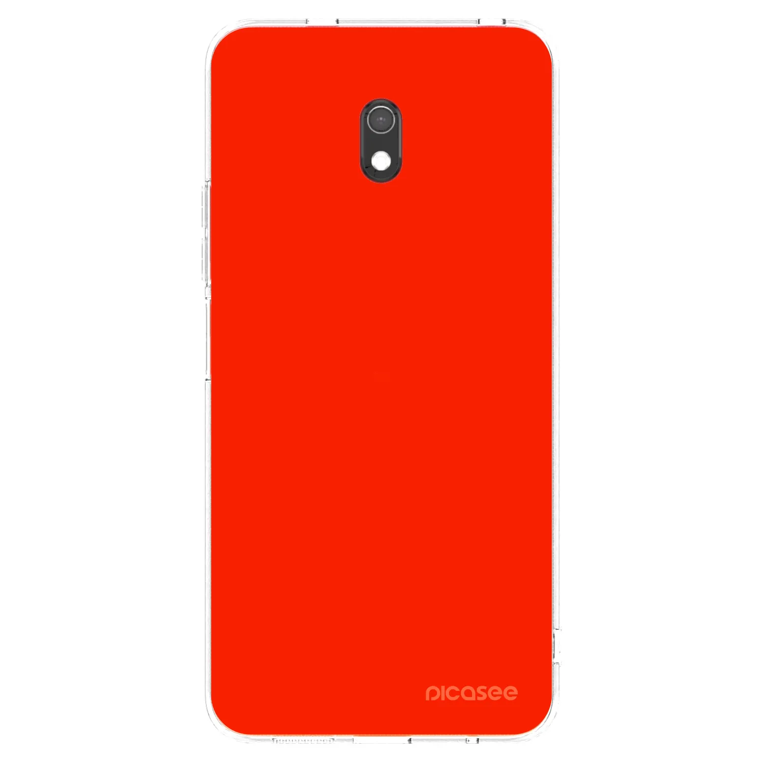 Picasee Xiaomi Redmi 8A Hülle - Transparentes Silikon - Maranello Red