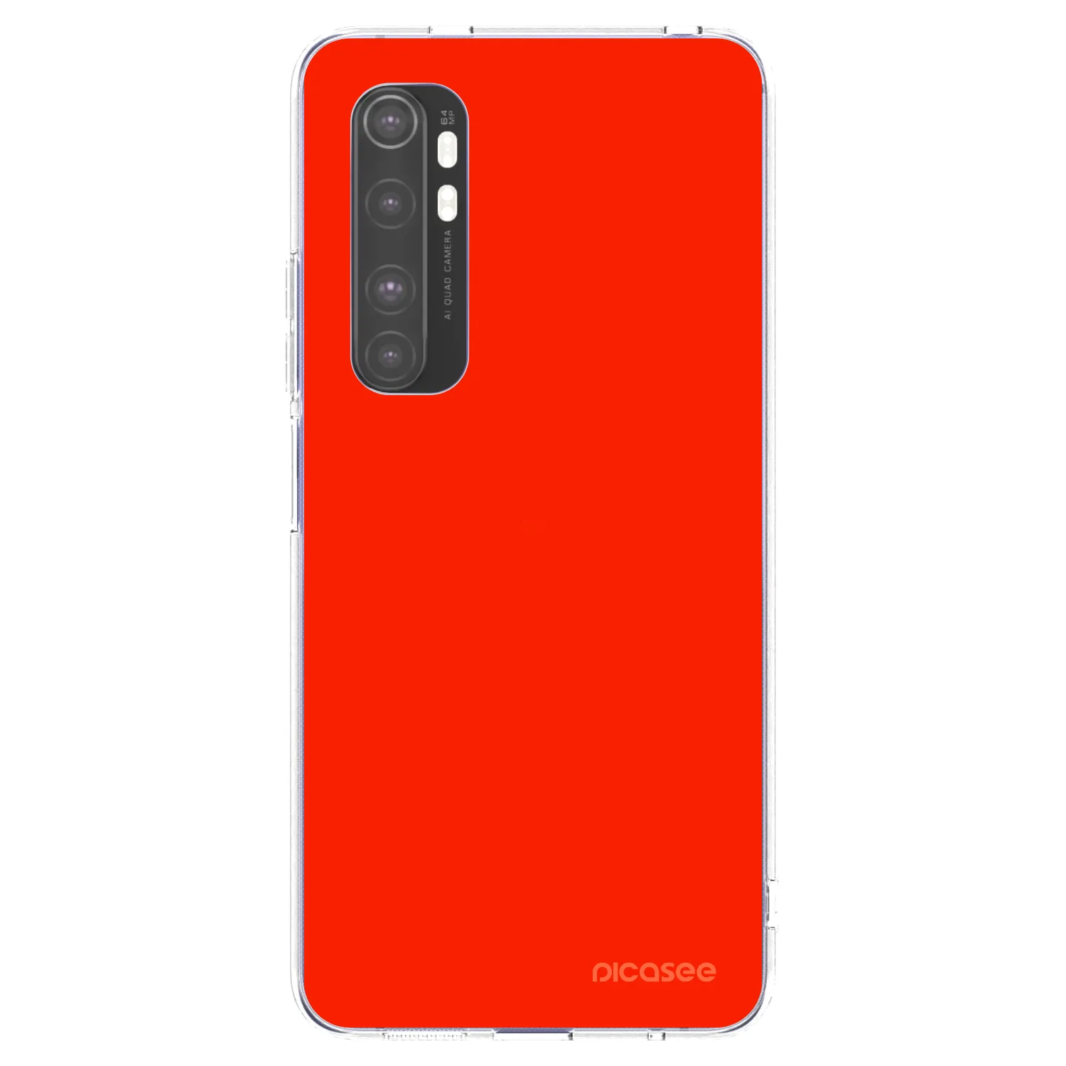 Picasee Xiaomi Mi Note 10 Lite Hülle - Transparentes Silikon - Maranello Red