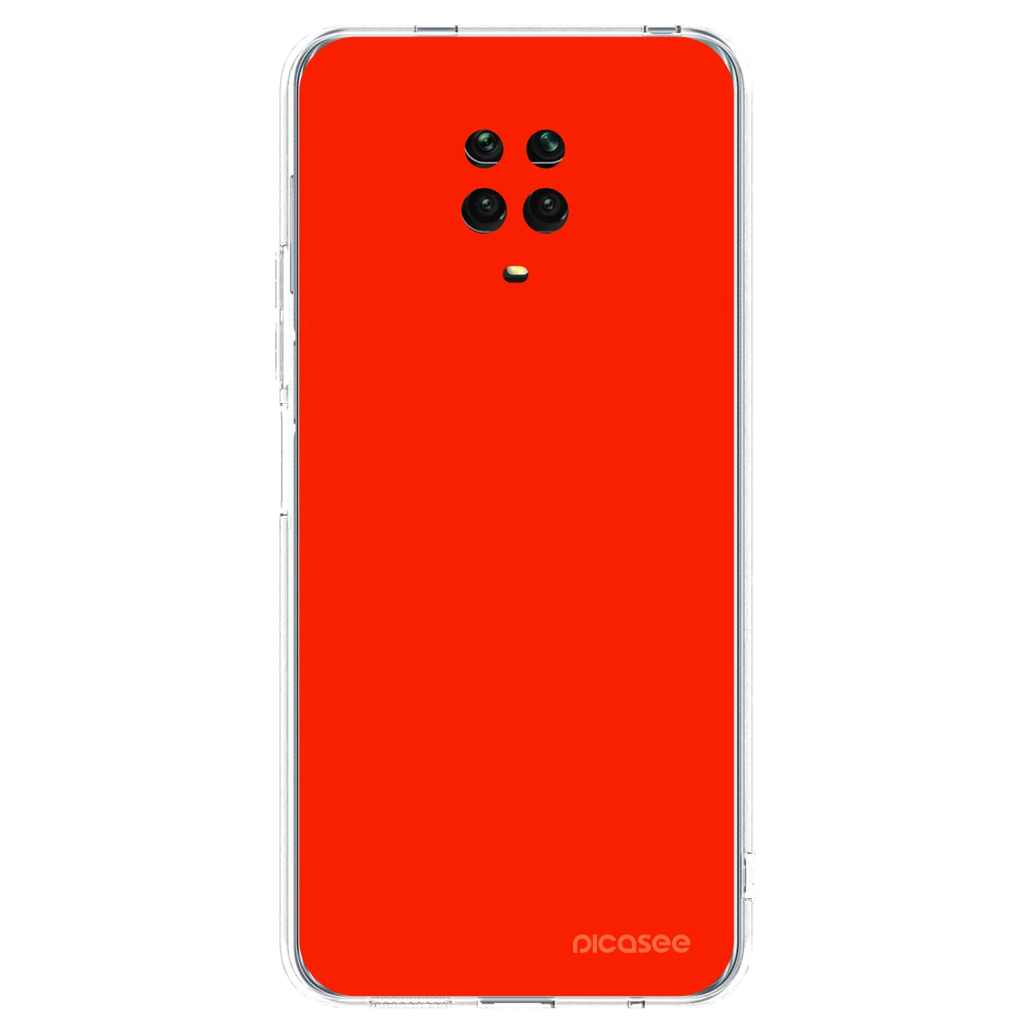 Picasee Xiaomi Redmi Note 9S Hülle - Transparentes Silikon - Maranello Red