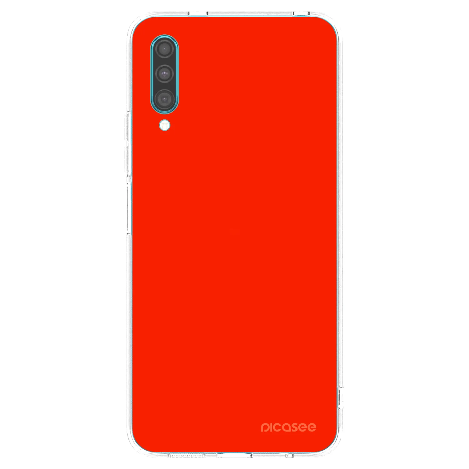 Picasee Samsung Galaxy A30s A307F Hülle - Transparentes Silikon - Maranello Red