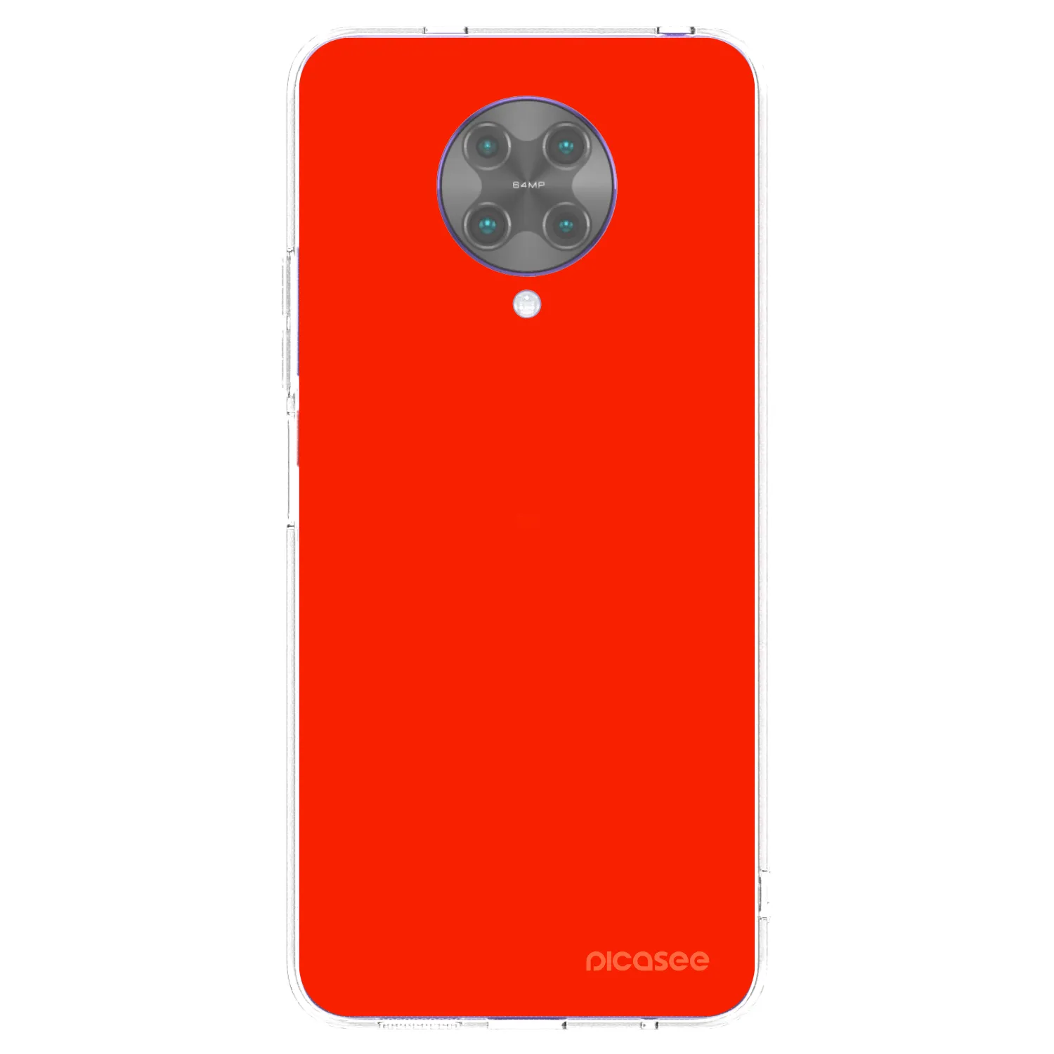 Picasee Xiaomi Poco F2 Pro Hülle - Transparentes Silikon - Maranello Red