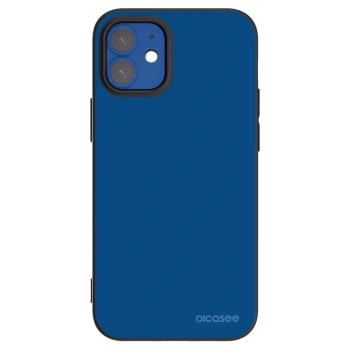 Picasee Apple iPhone 12 mini Hülle - Schwarzes Silikon - Navy Blue
