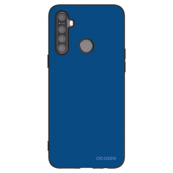 Picasee Realme 5 Hülle - Schwarzes Silikon - Navy Blue