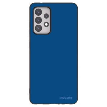Picasee Samsung Galaxy A52 5G A525F Hülle - Schwarzes Silikon - Navy Blue