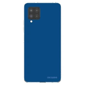 Picasee Samsung Galaxy A42 A426B Hülle - Transparentes Silikon - Navy Blue