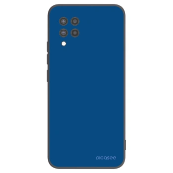 Picasee Samsung Galaxy A42 A426B Hülle - Schwarzes Silikon - Navy Blue