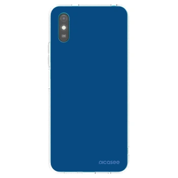 Picasee Xiaomi Redmi 9AT Hülle - Transparentes Silikon - Navy Blue