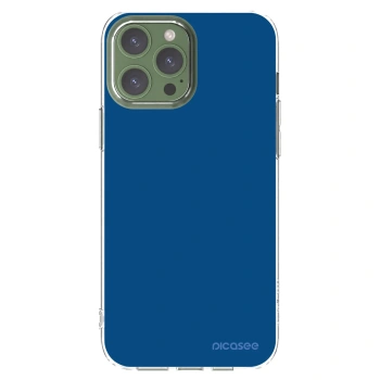 Picasee Apple iPhone 13 Pro Max Hülle - Transparentes Silikon - Navy Blue