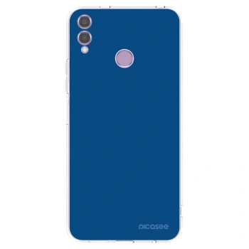 Picasee Honor 8X Hülle - Transparentes Silikon - Navy Blue