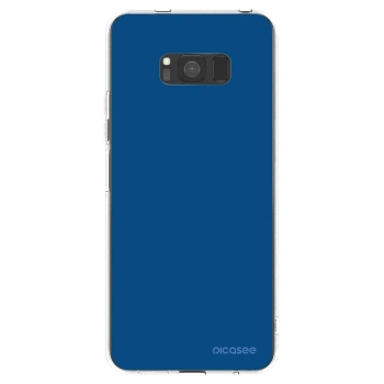 Picasee Samsung Galaxy S8 G950F Hülle - Transparentes Silikon - Navy Blue