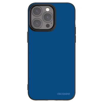 Picasee Apple iPhone 15 Pro Max Hülle - Schwarzes Silikon - Navy Blue