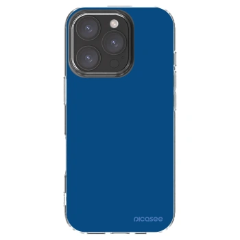 Picasee Apple iPhone 16 Pro Hülle - Transparentes Silikon - Navy Blue