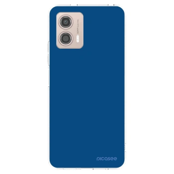 Picasee Motorola Moto G53 5G Hülle - Transparentes Silikon - Navy Blue