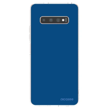 Picasee Samsung Galaxy S10 Plus G975 Hülle - Transparentes Silikon - Navy Blue
