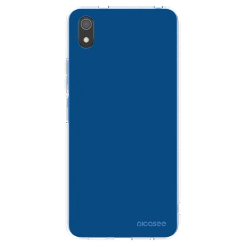 Picasee Xiaomi Redmi 7A Hülle - Transparentes Silikon - Navy Blue