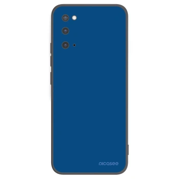 Picasee Samsung Galaxy S20 G980F Hülle - Schwarzes Silikon - Navy Blue