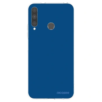 Picasee Huawei P40 Lite E Hülle - Transparentes Silikon - Navy Blue